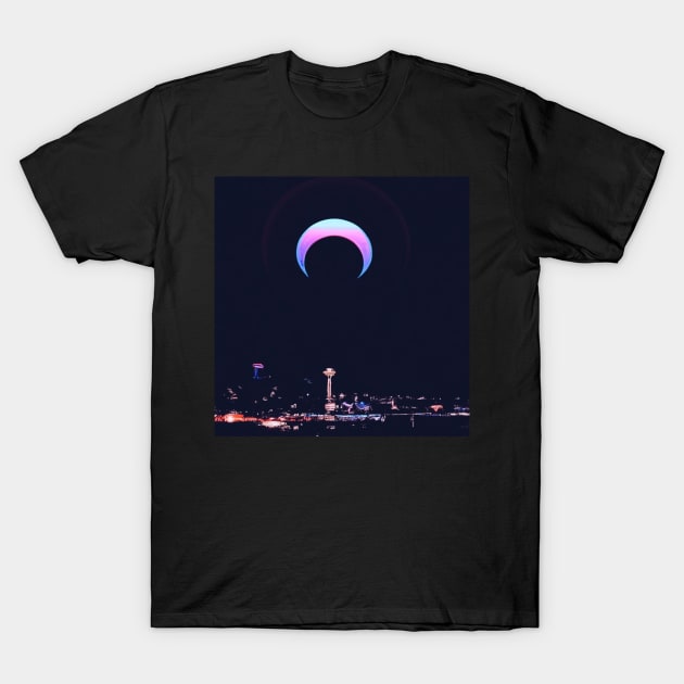 Demon Moon Seattle 2 T-Shirt by lofi_retrowave